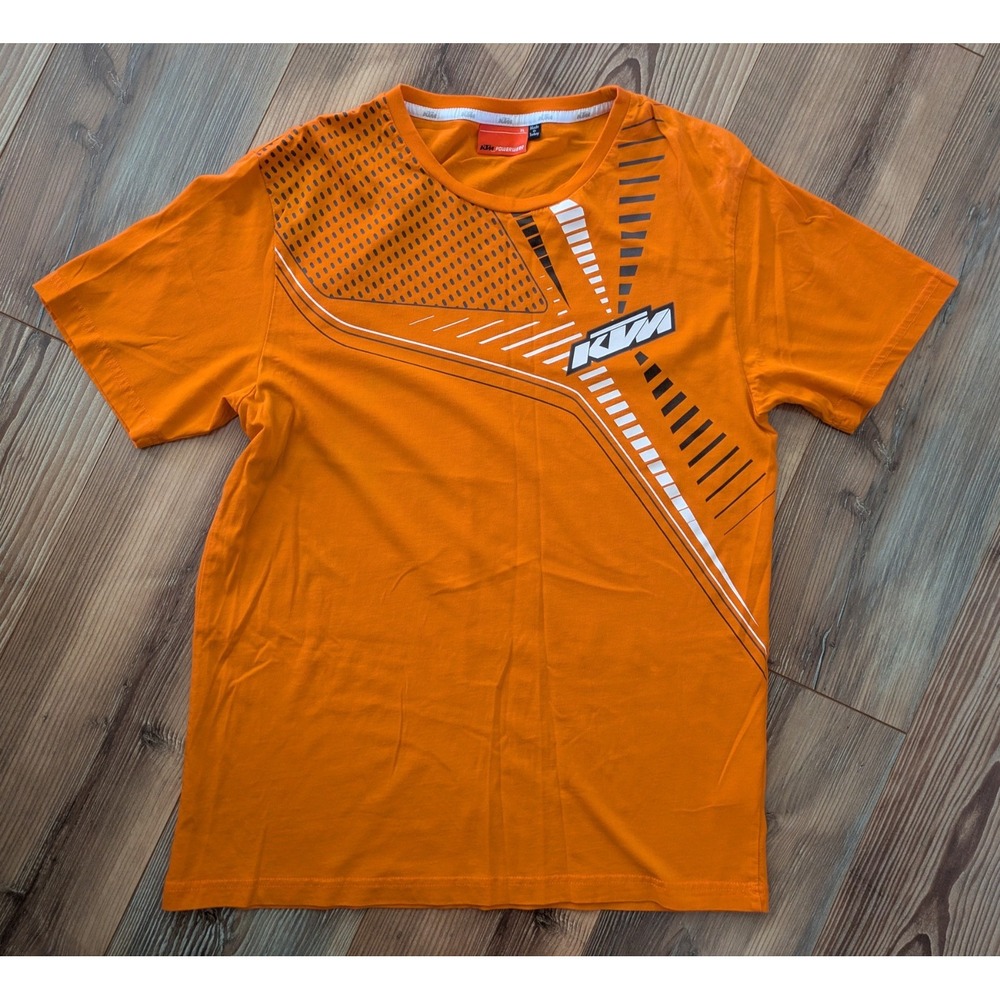 KTM Motorsports PowerWear Orange Graphic Logo Crew Neck Short Sleeve T-Shirt XL